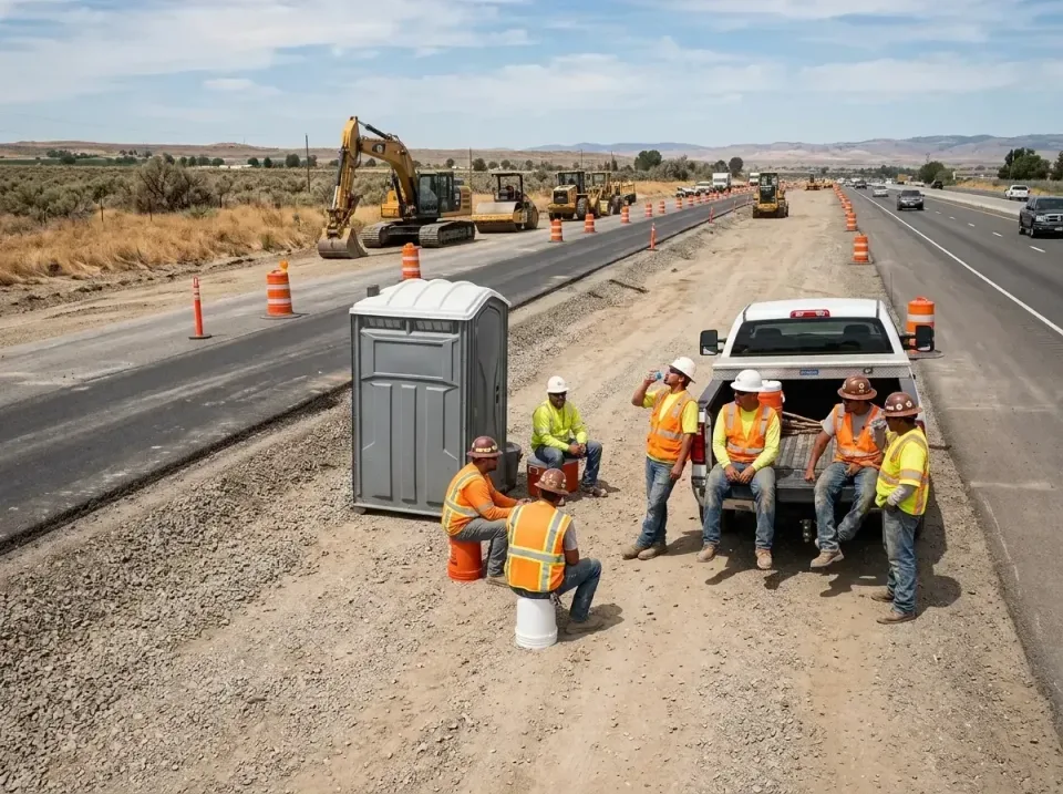 highway-road-construction-crew-007 — frequently asked questions, Porta Potty and Restroom Rentals in Armona, CA